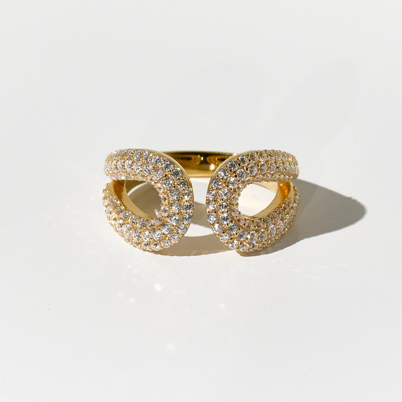 Diamond Twins Ring