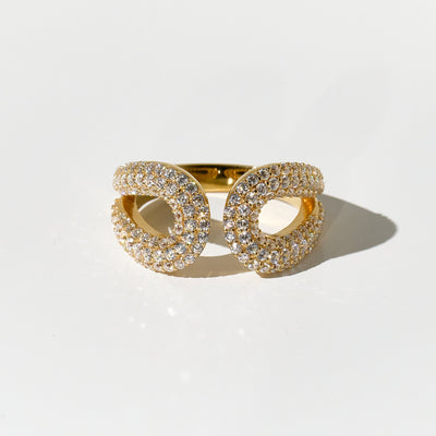 Diamond Twins Ring