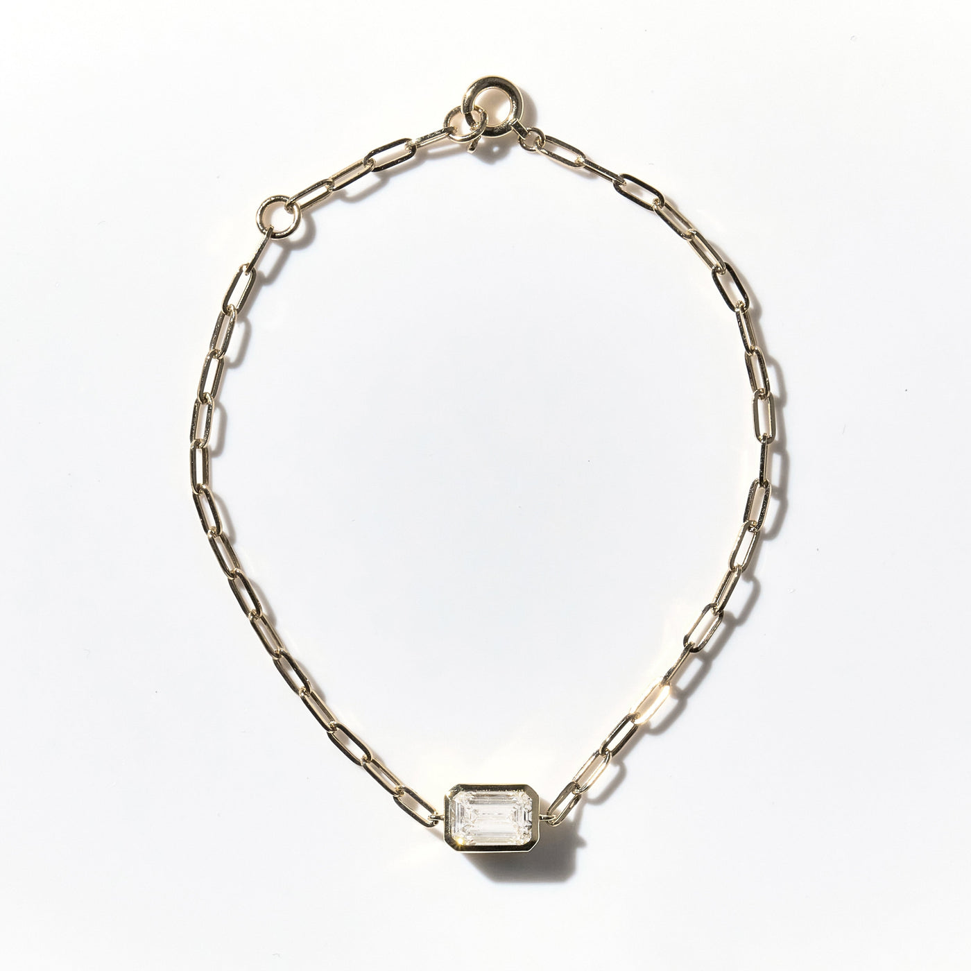 1ct Emerald Bezel Bracelet