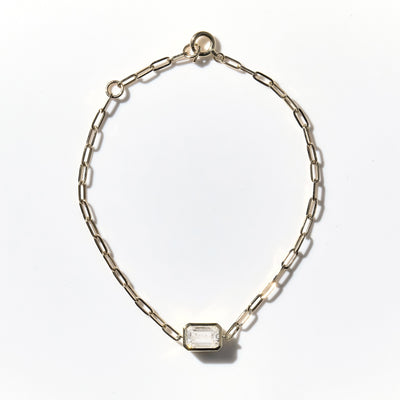 1ct Emerald Bezel Bracelet