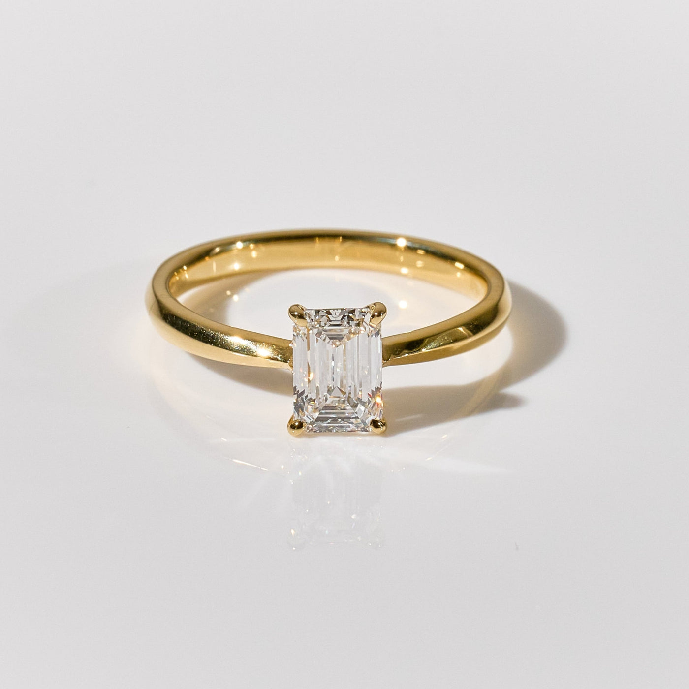 1ct Emerald Cut Ring