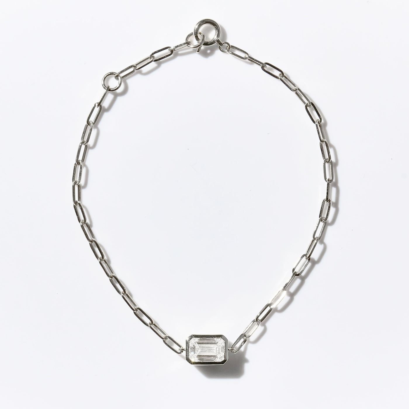 1ct Emerald Bezel Bracelet
