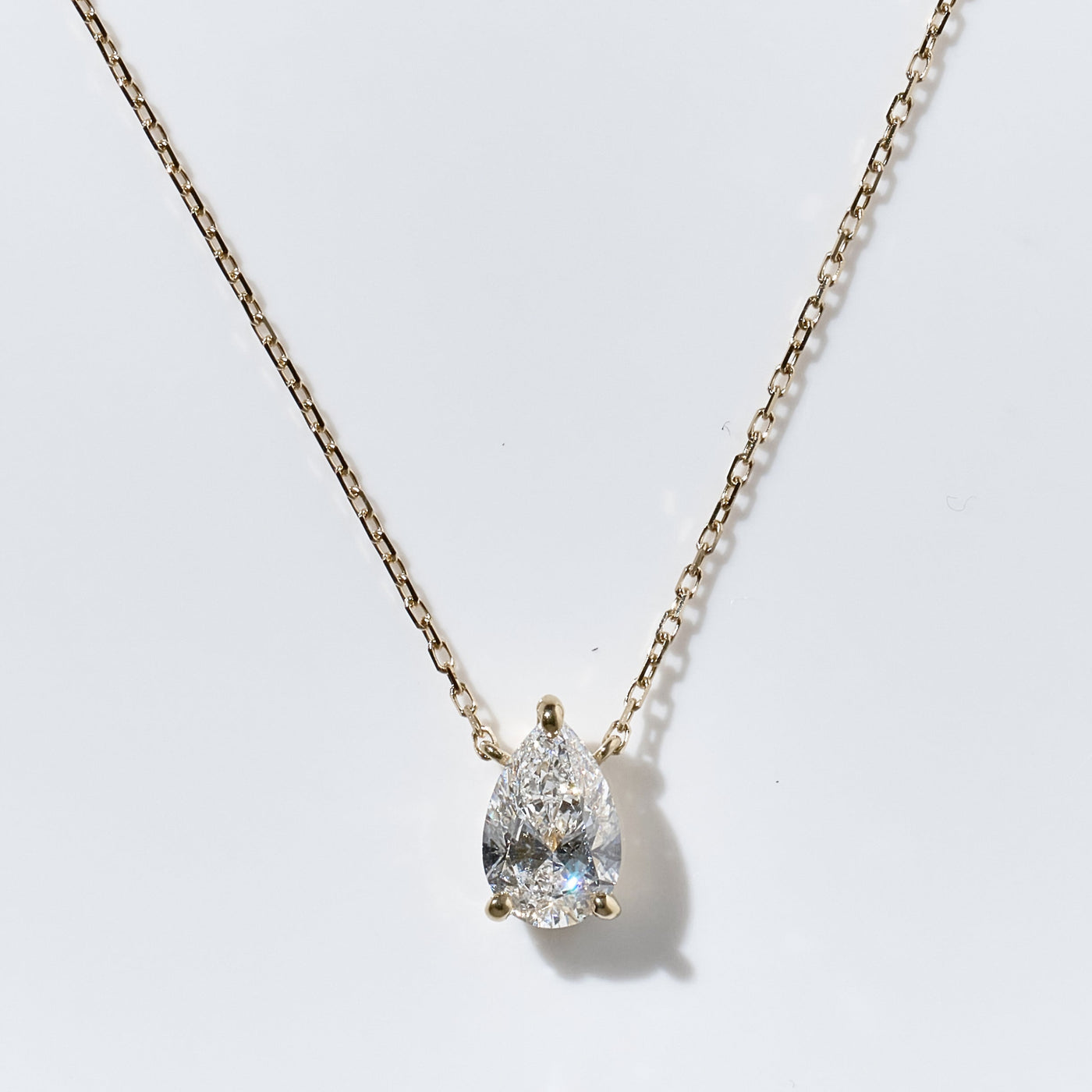 1ct Pear Shape Necklace