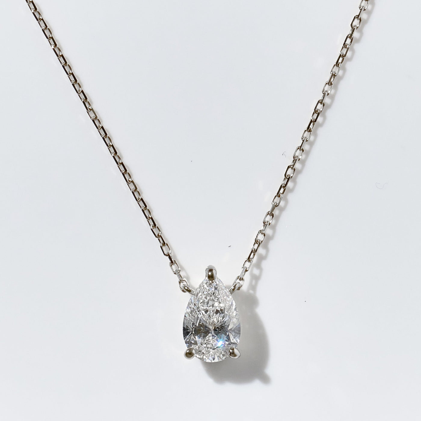 1ct Pear Shape Necklace