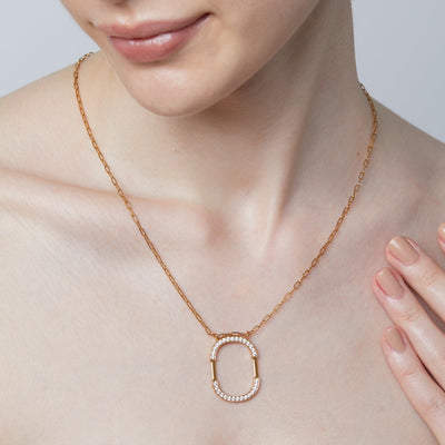 2way Dramatic Circle Necklace