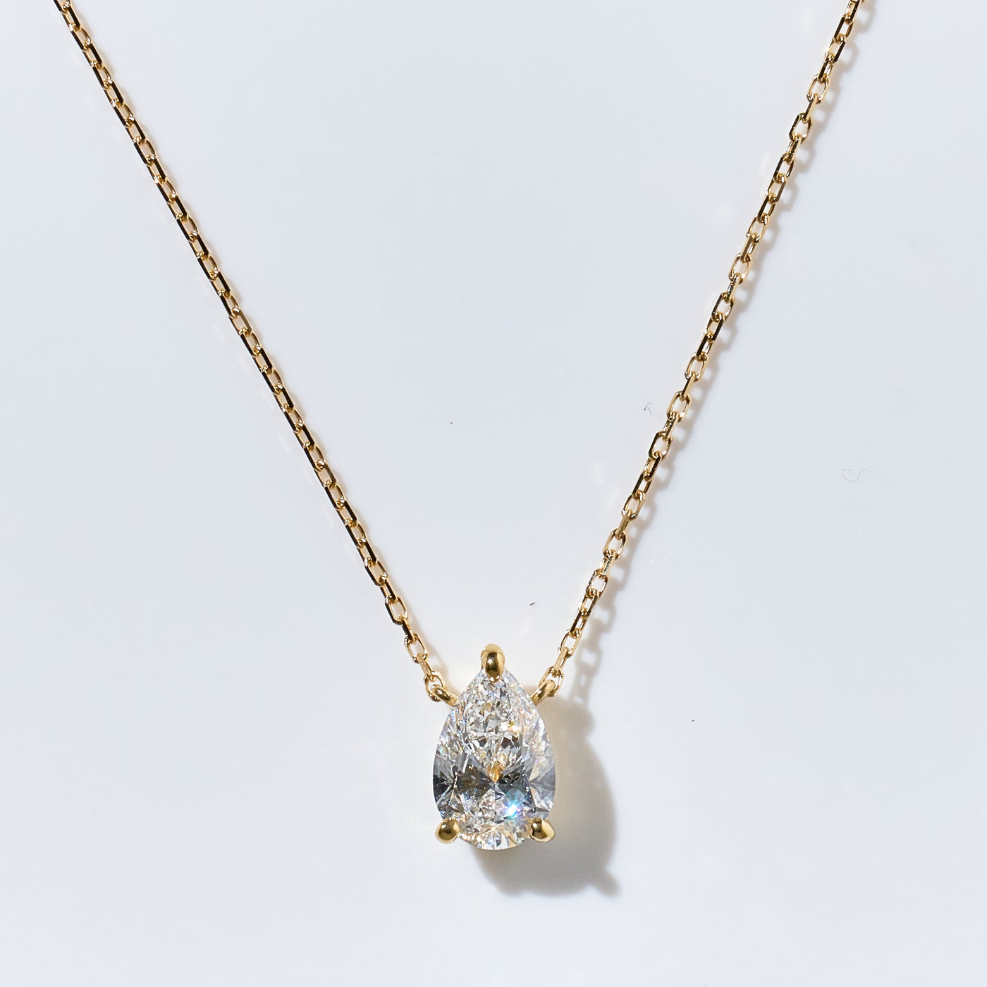 1ct Pear Shape Necklace