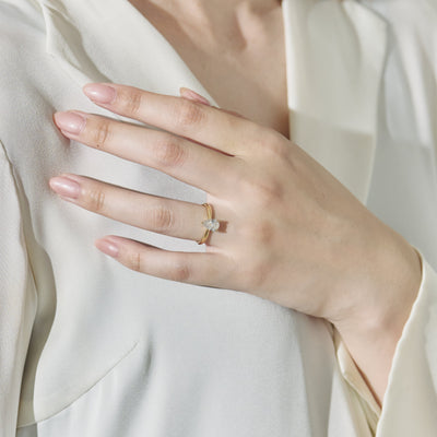 1ct Pear Shape Cut Ring