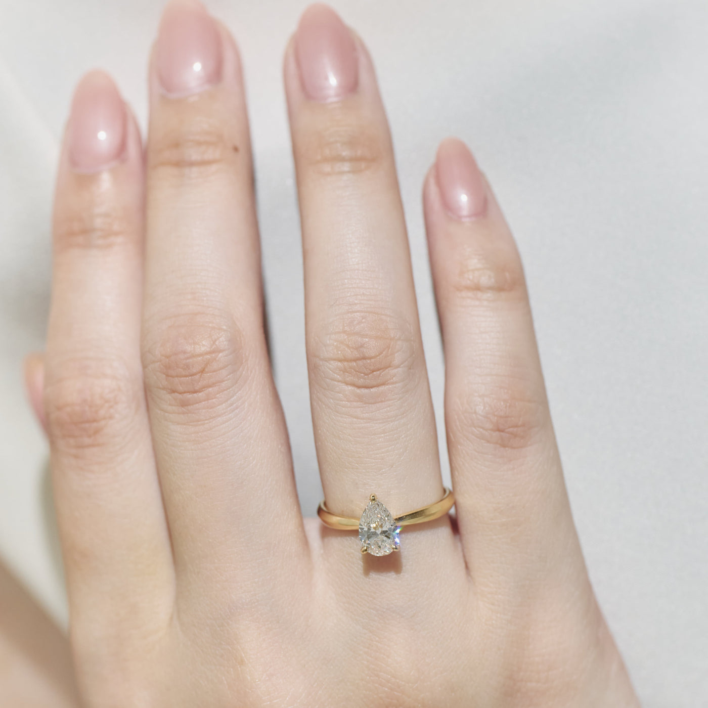 1ct Pear Shape Cut Ring