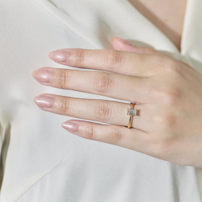 1ct Emerald Cut Ring