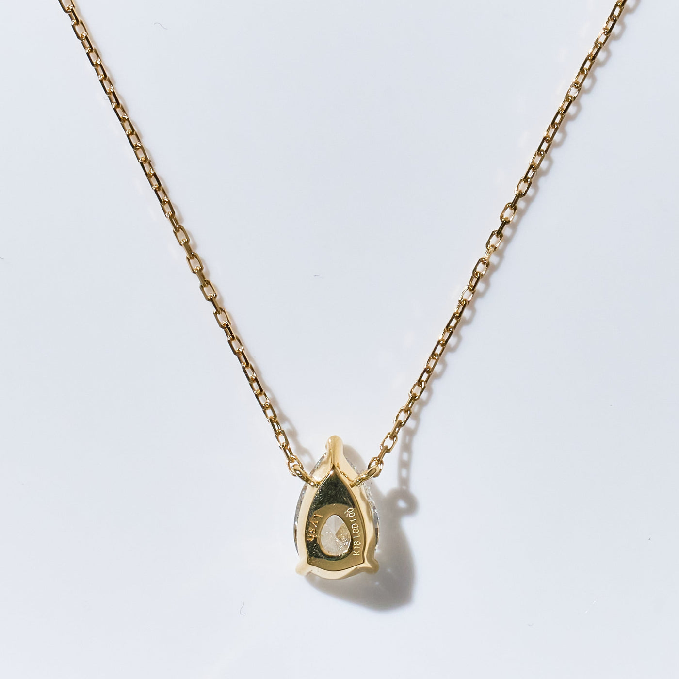 1ct Pear Shape Necklace