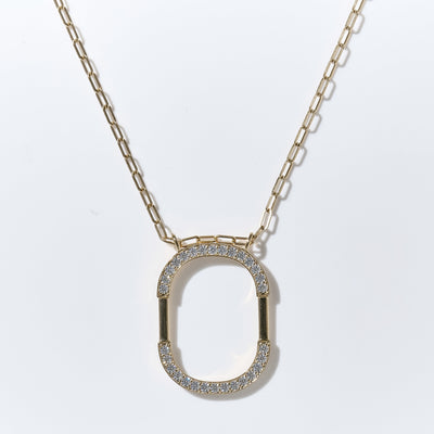 2way Dramatic Circle Necklace