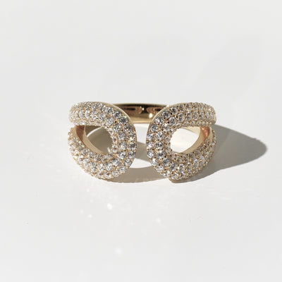 Diamond Twins Ring