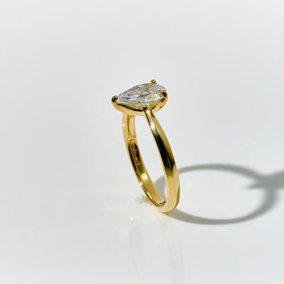 1ct Pear Shape Cut Ring