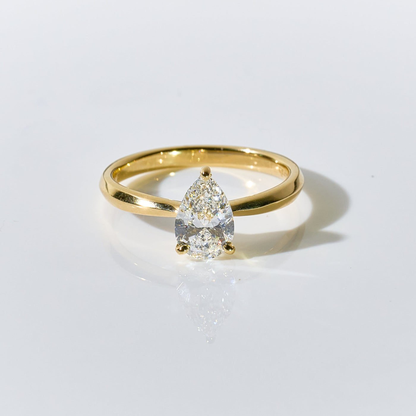 1ct Pear Shape Cut Ring