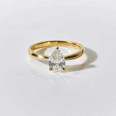 1ct Pear Shape Cut Ring