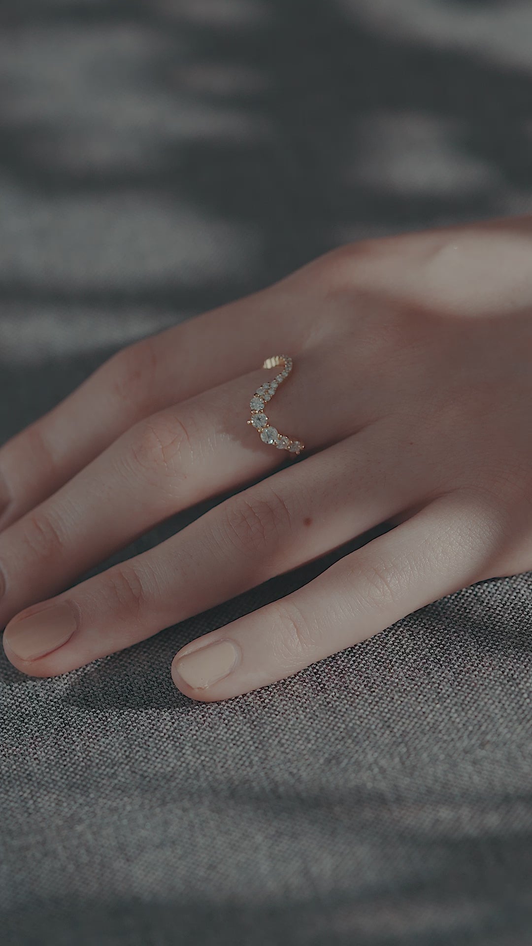 Diamond Wave Ring