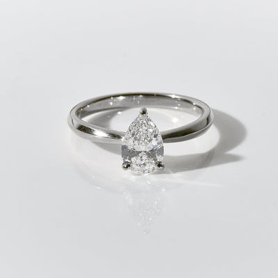 1ct Pear Shape Cut Ring